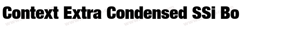 Context Extra Condensed SSi Bold Extra Condensed Italic字体转换